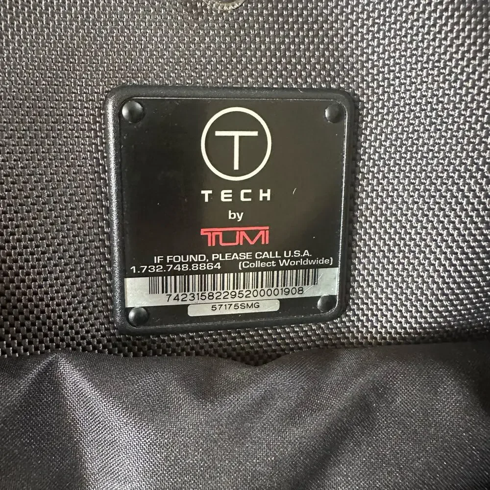Tumi‎ T For Tech Briefcase Messenger Laptop Bag Crossbody Strap Black